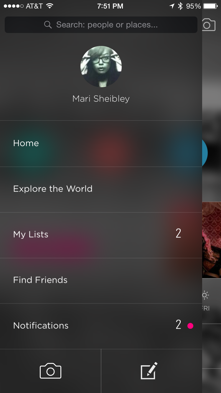 Gogobot Navigation Screen UI UX Design Mobile Patterns